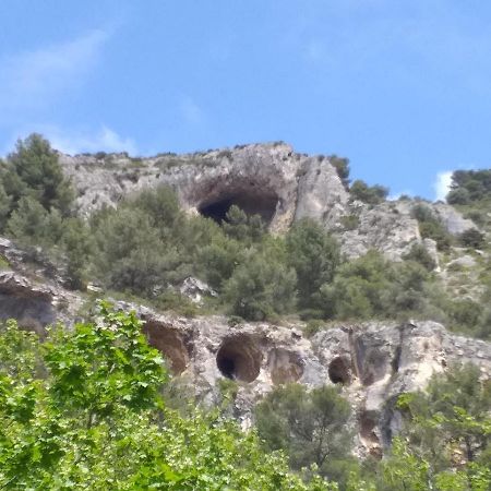 Maison Au Coeur De Fontaine De Vaucluse, Nichee Sur Le Rocher Et Surplombant La Sorgue Екстер'єр фото